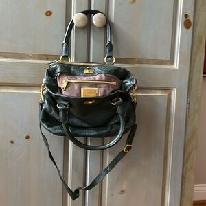 JCrew CROSSBODY HOBO Green Pebble Grain Bag